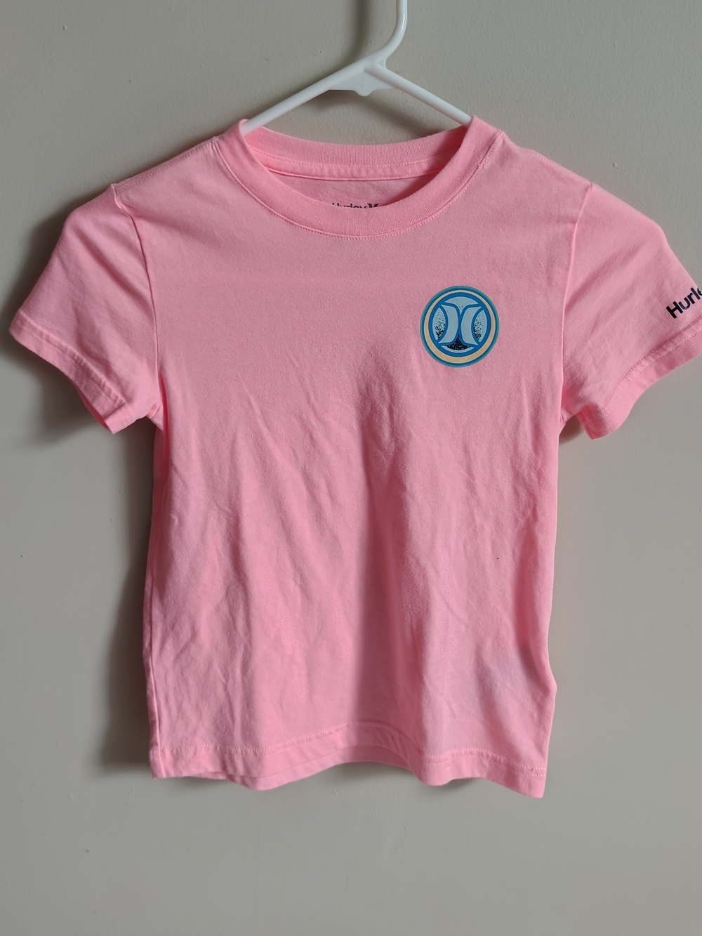 Hurley Kids' Pink Short-Sleeve Logo Tee